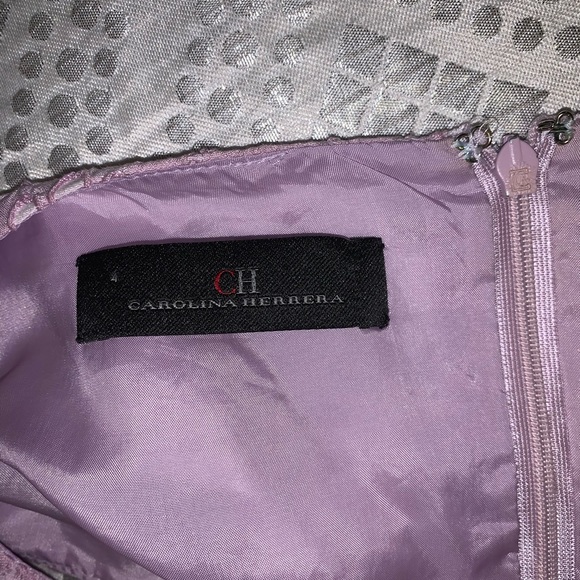 Carolina Herrera Lavender Cocktail Dress Size: (4) - Picture 4 of 6